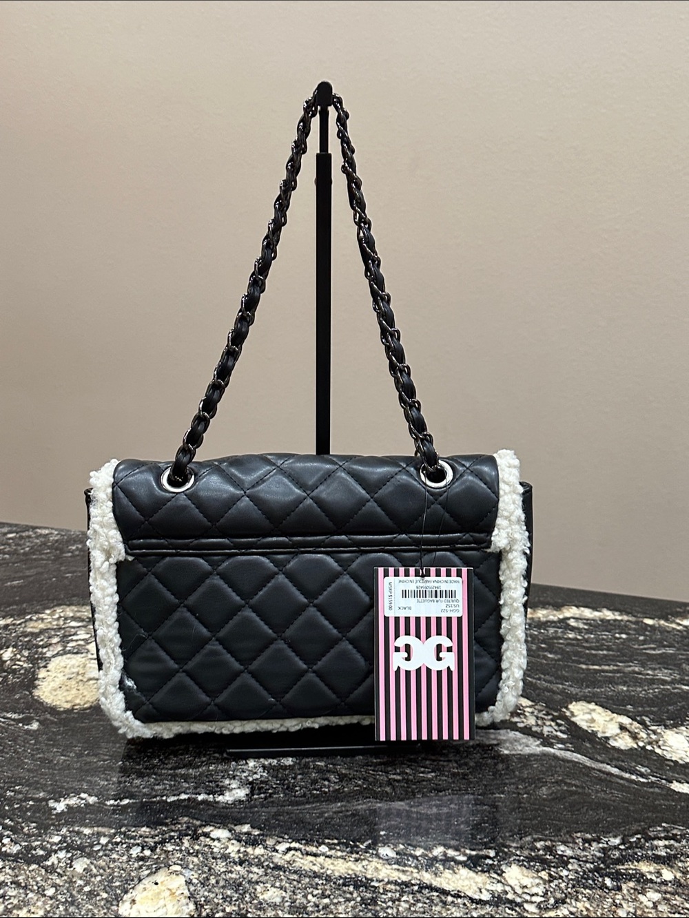 NWT🖤Gilda Paris Quilted Bag - Picture 3 of 7